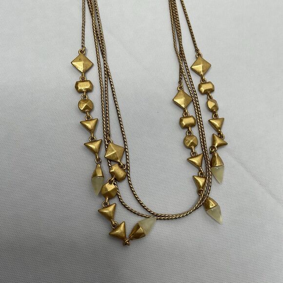 Stella & Dot Gold Long Necklace - Picture 5 of 8